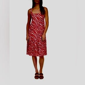 #15 Michael Kors Womens Soft Zebra Midi
Geranium Dress